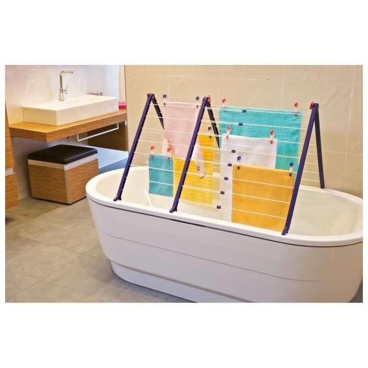 Séchoir a linge baignoire Pegasus V Duo 81702 Leifheit - Seche linge