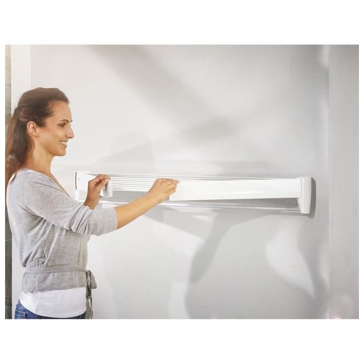 LEIFHEIT 83100 Séchoir mural Telegant 81 Protect Plus, étendoir mura