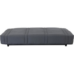 LENA Banquette clic clac 3 places - tissu anthracite - Style contemporain - L 193 x P 92 cm