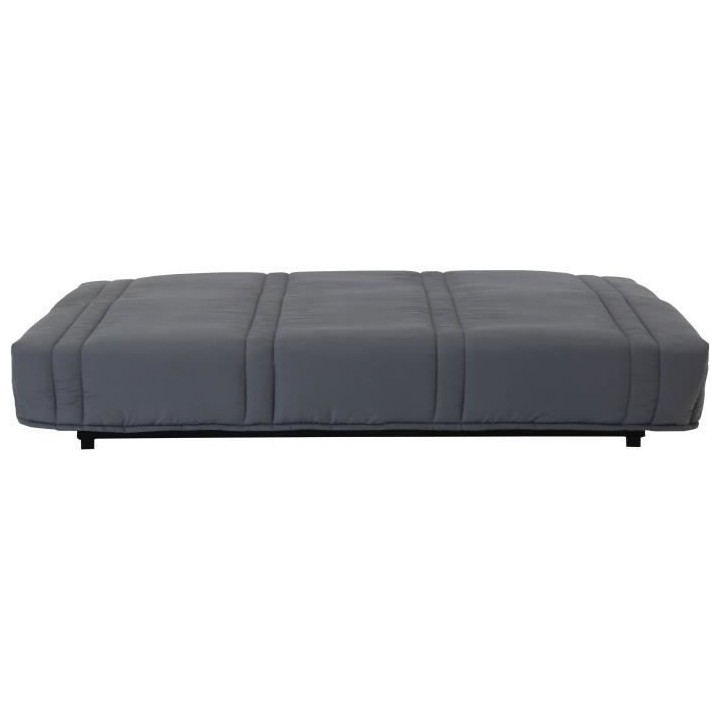 LENA Banquette clic clac 3 places - tissu anthracite - Style contempor