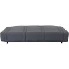 LENA Banquette clic clac 3 places - tissu anthracite - Style contemporain - L 193 x P 92 cm