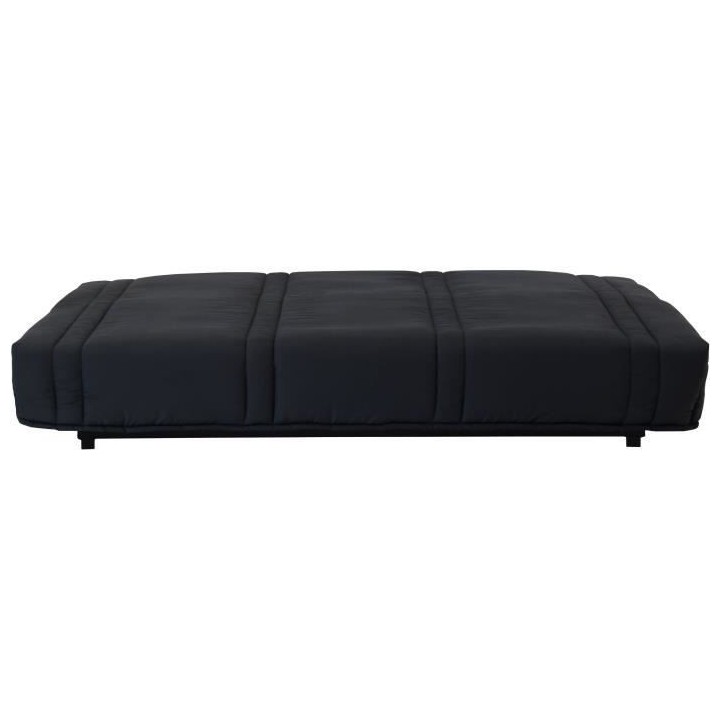 LENA Banquette clic clac 3 places - tissu Noir - Style contemporain -