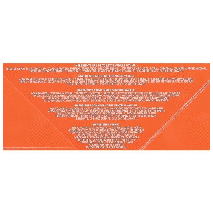 LES PETITS PLAISIRS Coffret Eau de toilette Vanille