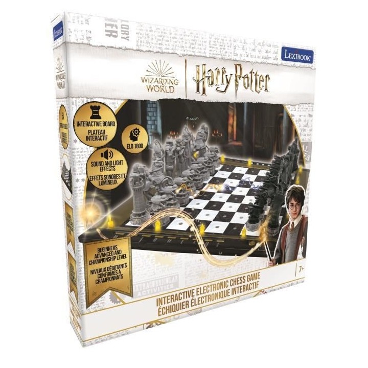 HARRY POTTER - Jeu d'échecs électronique - Clavier tactile, effets l