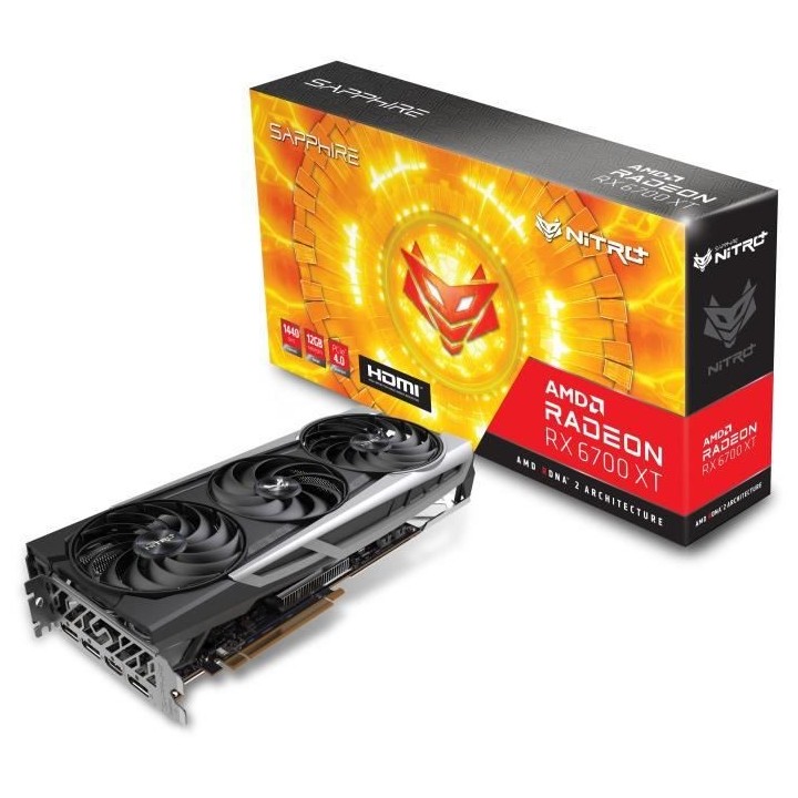 SAPPHIRE Radeon RX 6700 XT NITRO+ GAMING OC - 12 Go