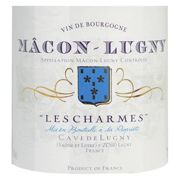 Cave de Lugny Mâcon-lugny Les Charmes - Vin blanc de Bourgogne