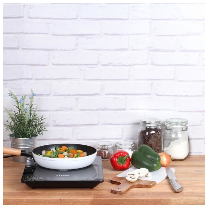 LIVOO DOC236 Plaque a induction Double - 22cm - de 60° a 240° - Noir