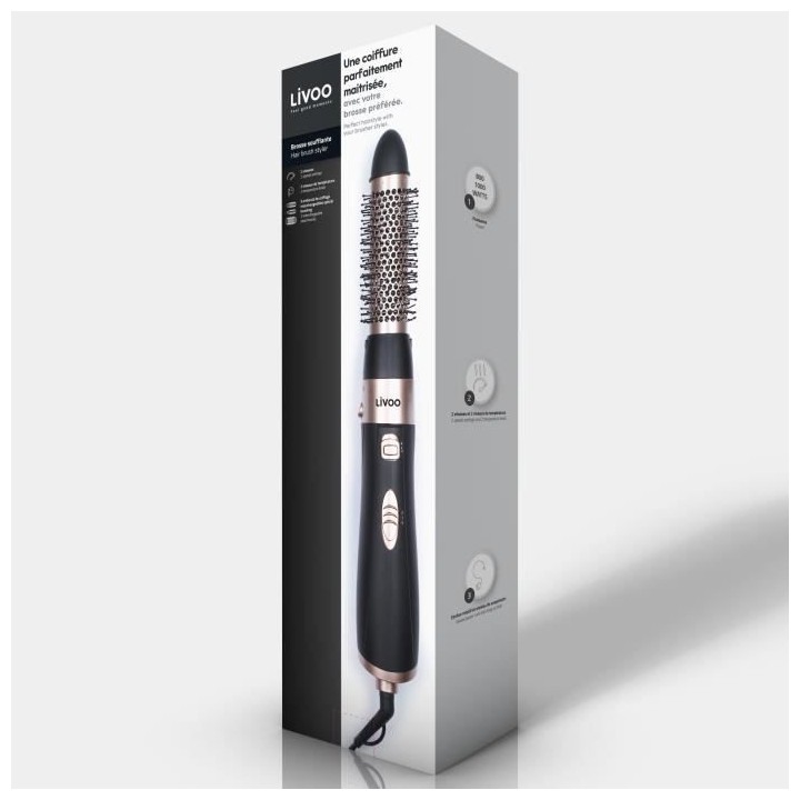 LIVOO DOS171- Brosse soufflante - 2 vitesses et 2 niveaux de températ