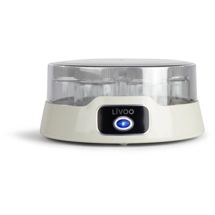 LIVOO - Yaourtiere - DOP180G - 14 pots en verre avec couvercle a visse