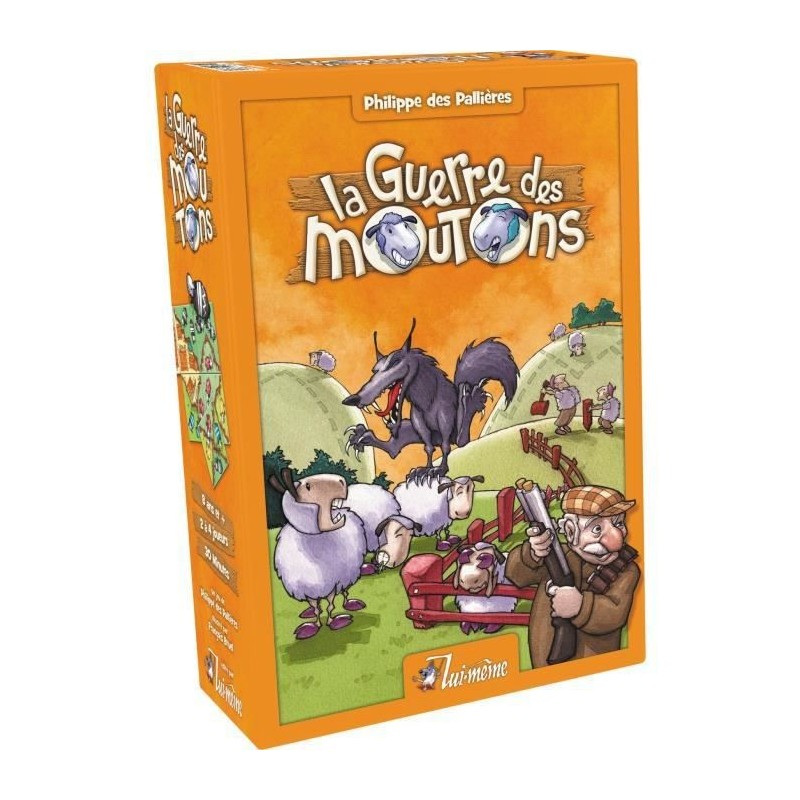 Lui-meme | La Guerre des moutons | Jeu de société | a partir de 8 ans | 2 a 4 joueurs | 30 minutes