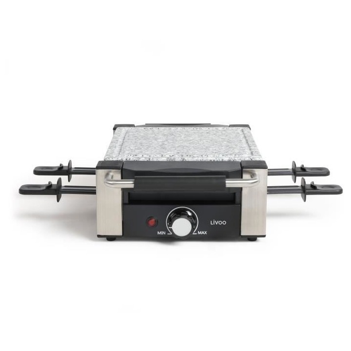 LIVOO DOC261 Appareil a raclette 4 pers. 650W - Surface de cuisson gra