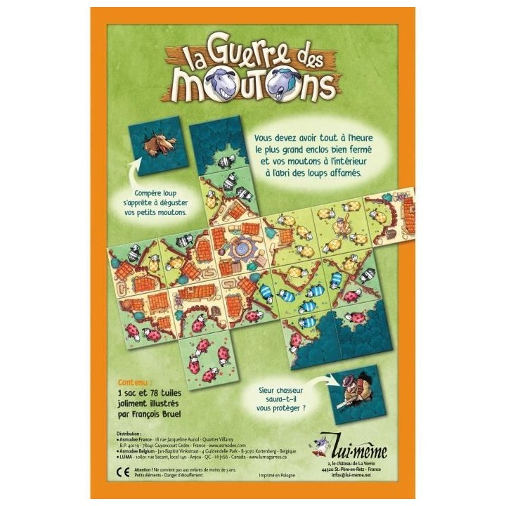 Lui-meme | La Guerre des moutons | Jeu de société | a partir de 8 an