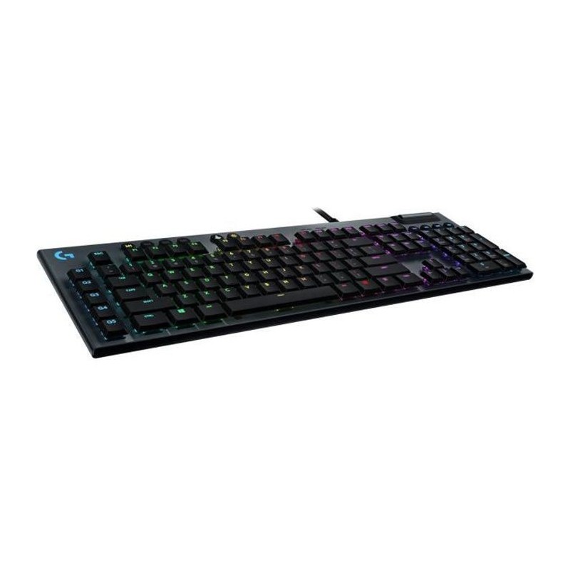 Clavier Gaming - Sans fil - LOGITECH G - G815 LIGHTSPEED - Switch TACTILE - Carbon