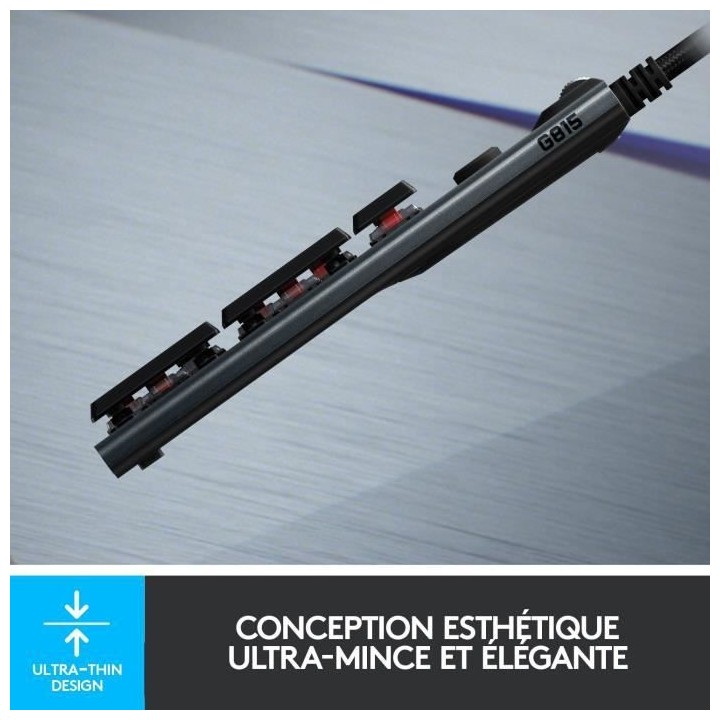 Clavier Gaming - Sans fil - LOGITECH G - G815 LIGHTSPEED - Switch TACT