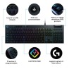 Clavier Gaming - Sans fil - LOGITECH G - G815 LIGHTSPEED - Switch TACTILE - Carbon