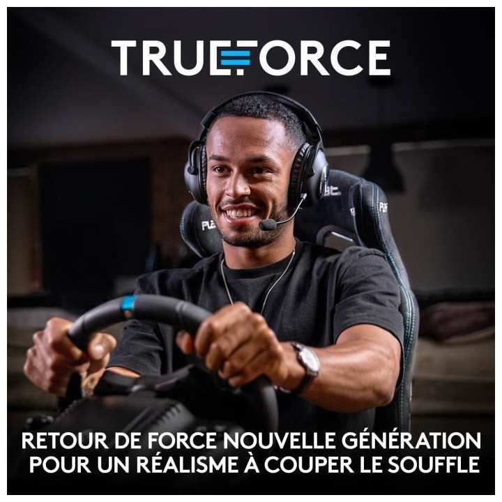 Volant de Course et Pédales gaming - Logitech - G923 - pour PS5, PS4