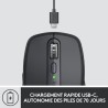 Souris sans fil - Logitech - MX Anywhere 3 - Ergonomique - Bluetooth - USB - Graphite