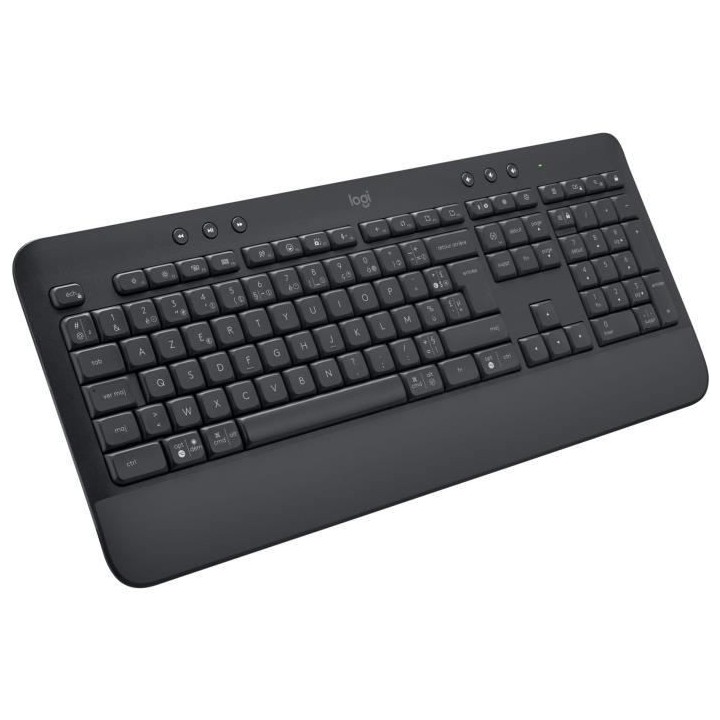 Logitech - Clavier sans fil - Ergonomique Entier avec Repose-Poignets