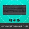 Logitech - Clavier sans fil - Ergonomique Entier avec Repose-Poignets -Signature K650 - Graphite