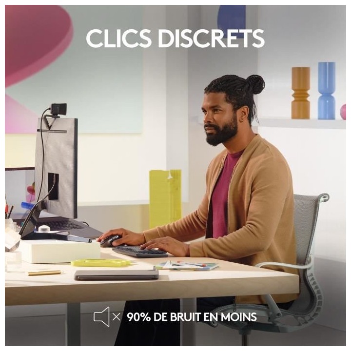 Logitech - Souris sans fil Ergonomique - MX Master 3S pour Mac - Gris