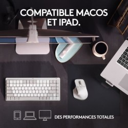 Logitech - Souris sans fil Ergonomique - MX Master 3S pour Mac - Gris Pâle