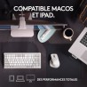 Logitech - Souris sans fil Ergonomique - MX Master 3S pour Mac - Gris Pâle