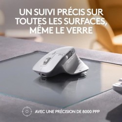 Logitech - Souris sans fil Ergonomique - MX Master 3S pour Mac - Gris Pâle