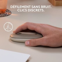 Logitech - Souris sans fil M350 avec Bluetooth - Sand