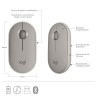 Logitech - Souris sans fil M350 avec Bluetooth - Sand