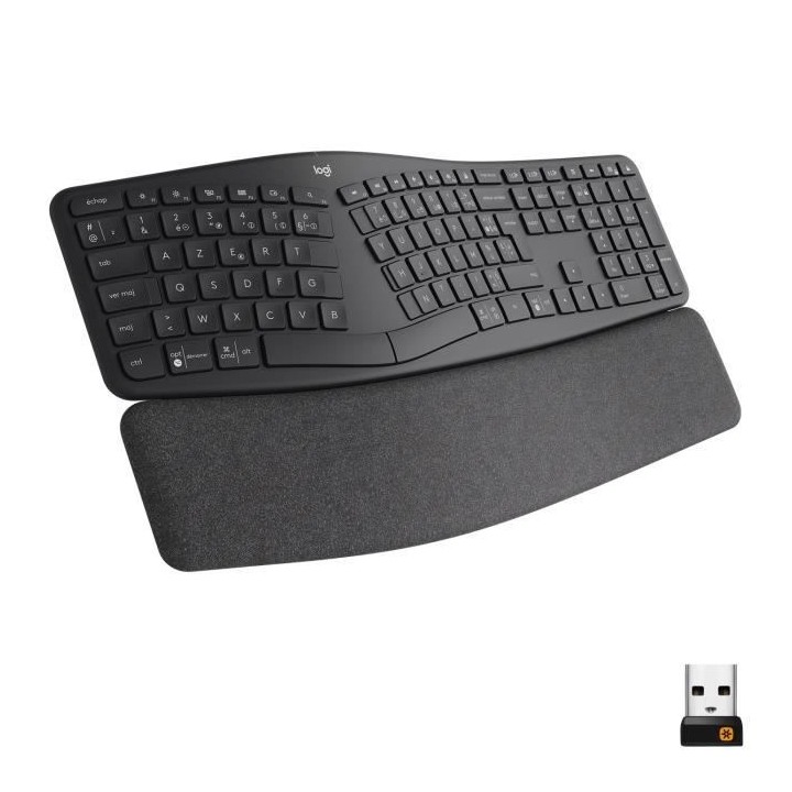 Clavier ergonomique - Sans fil - LOGITECH - K860 ERGO - Position de cl