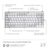 Logitech - Clavier sans fil pour Mac - MX Mechanical Mini - Gris Pâle