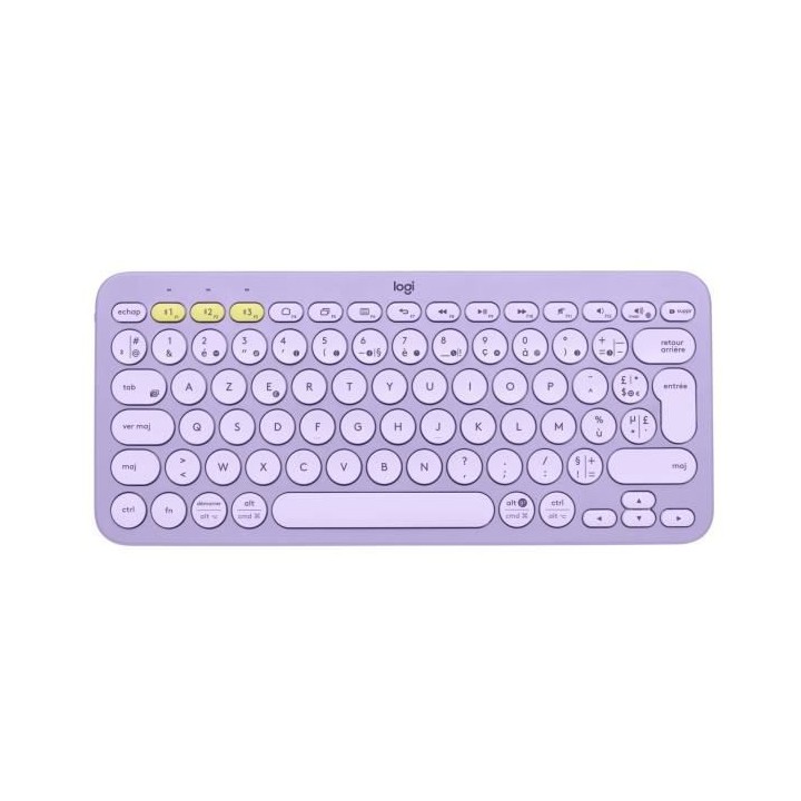 Logitech - Clavier sans fil K380 - Lavender Lemonade