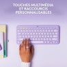 Logitech - Clavier sans fil K380 - Lavender Lemonade