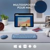 Logitech - Clavier K380 Bluetooth Multidispositif pour Mac - Blueberry