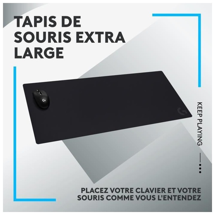 Tapis de souris gaming - LOGITECH - G840 - Noir