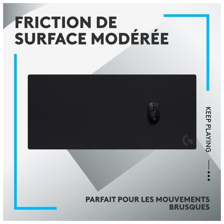 Tapis de souris gaming - LOGITECH - G840 - Noir