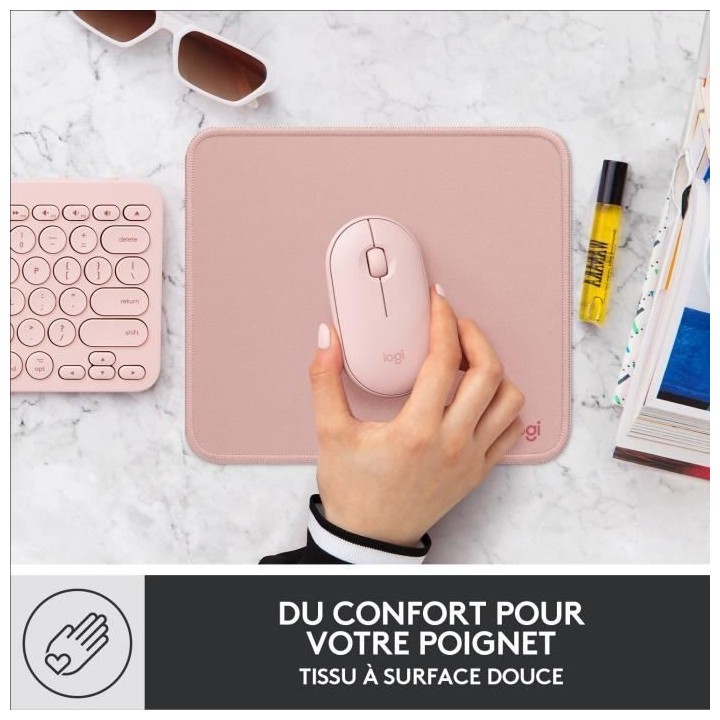 Tapis de souris durable - Logitech - Série Studio - Glissement facile