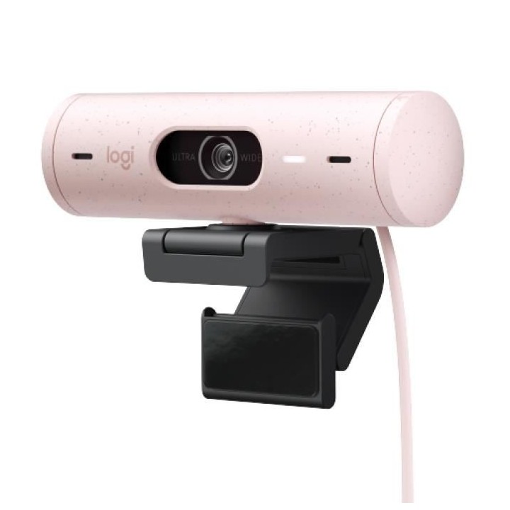 Logitech - Brio 500 Webcam HD avec Expo Auto - Rose