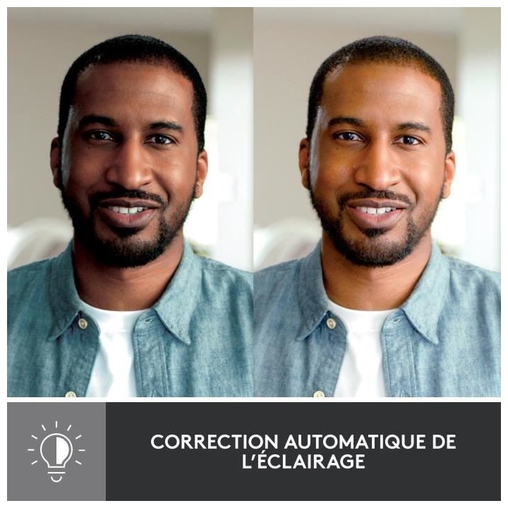 Logitech - Brio 500 Webcam HD avec Expo Auto - Graphite