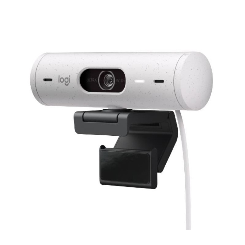 Logitech - Brio 500 Webcam HD avec Expo Auto - Blanc