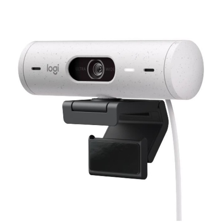 Logitech - Brio 500 Webcam HD avec Expo Auto - Blanc