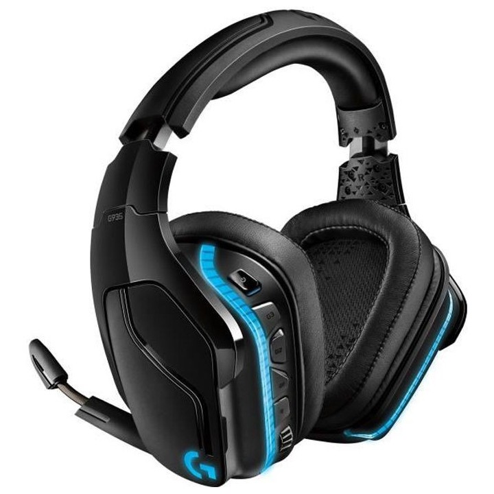 LOGITECH G - Casque Gaming sans fil G935 LIGHTSYNC avec son surround 7