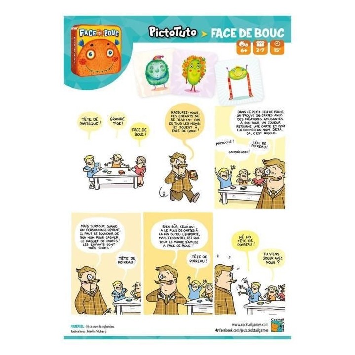 Face de bouc - Asmodee - Jeu de société