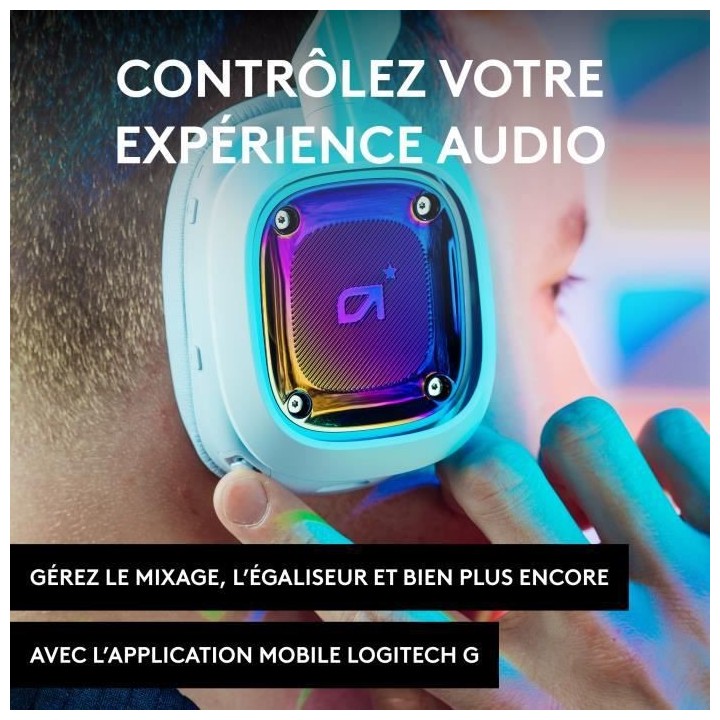 Casque Gaming sans fil - ASTRO - A30 - Pour PS, PC, Mobile - Blanc