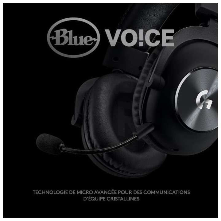 Casque Gaming filaire - LOGITECH - G PRO X - avec micro - Noir