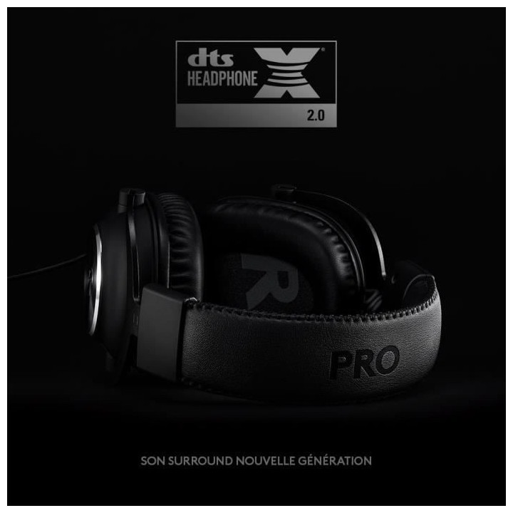 Casque Gaming filaire - LOGITECH - G PRO X - avec micro - Noir