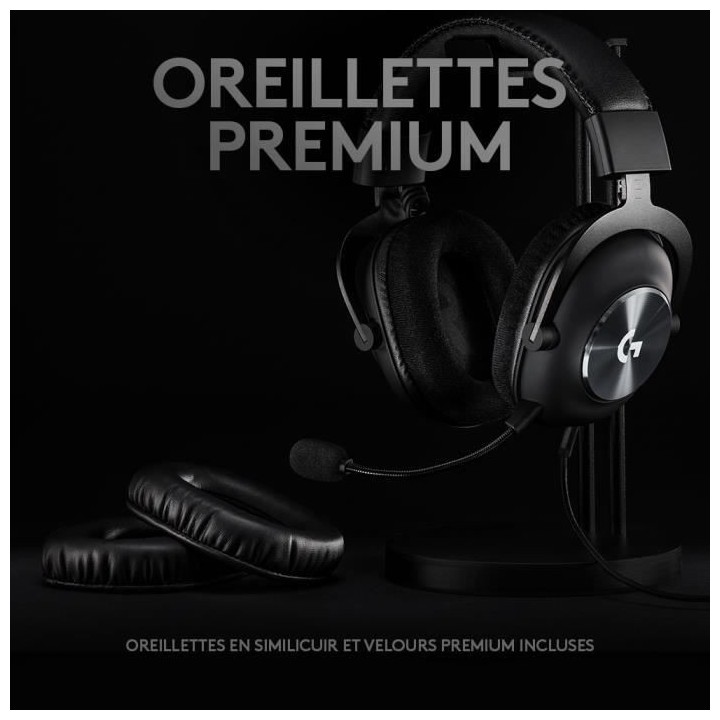 Casque Gaming filaire - LOGITECH - G PRO X - avec micro - Noir