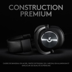 Casque Gaming filaire - LOGITECH - G PRO X - avec micro - Noir