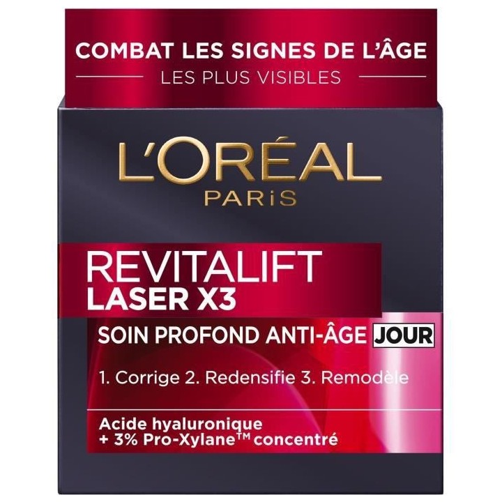 Soin anti-âge Jour Expertise Revitalift Laser 3-en-1 L'OREAL - 50 ml