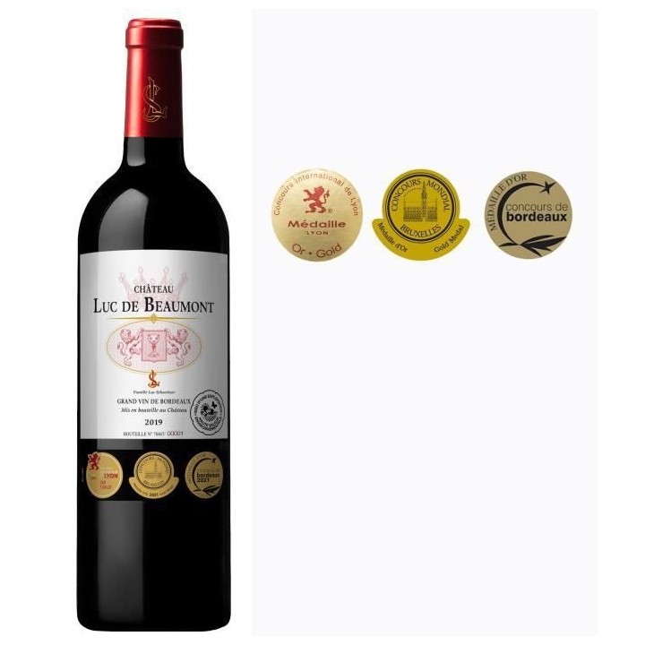 Château Luc de Beaumont 2019 Blaye Côtes de Bordeaux - Vin rouge de